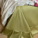 GobekUsa French Rustic Rose Flowers Duvet Set with Pleated Ruffles & Egyptian Cotton