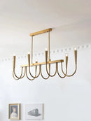 GobekUsa French Style Black Pendant Light Luxury Led Chandelier Room Decor