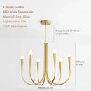 GobekUsa French Style Black Pendant Light Luxury Led Chandelier Room Decor