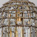 GobekUsa Bronze 1-Light Crystal Chandelier French Lighting for Kitchen, Living Room, Dining, Bedroom