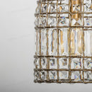 GobekUsa Bronze 1-Light Crystal Chandelier French Lighting for Kitchen, Living Room, Dining, Bedroom