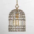 GobekUsa Bronze 1-Light Crystal Chandelier French Lighting for Kitchen, Living Room, Dining, Bedroom