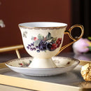 GobekUsa Bone China Teaware Set - Black Tea Cup, Saucer, Coffee, Phnom Penh French Style