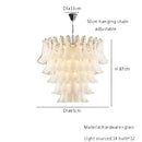 GobekUsa French Style Glass Chandelier for Living Room Decoration
