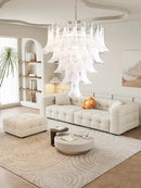 GobekUsa French Style Glass Chandelier for Living Room Decoration