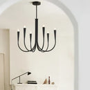 GobekUsa French Style Black Pendant Light Chandelier - Luxury LED Ceiling Lamp