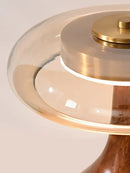 GobekUsa Andi Walnut Table Lamp for Living Room Bedroom Study Hotel Creative French Style
