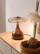 GobekUsa Andi Walnut Table Lamp for Living Room Bedroom Study Hotel Creative French Style
