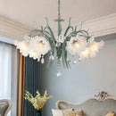 GobekUsa Crystal Flower Chandelier: Luxury LED French Style for Home, Hotel, or Shop