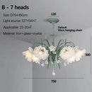 GobekUsa Crystal Flower Chandelier: Luxury LED French Style for Home, Hotel, or Shop