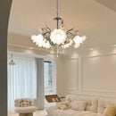 GobekUsa Crystal Flower Chandelier: Luxury LED French Style for Home, Hotel, or Shop