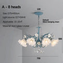 GobekUsa Crystal Flower Chandelier: Luxury LED French Style for Home, Hotel, or Shop