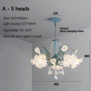 GobekUsa Crystal Flower Chandelier: Luxury LED French Style for Home, Hotel, or Shop