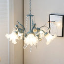 GobekUsa Crystal Flower Chandelier: Luxury LED French Style for Home, Hotel, or Shop