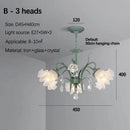 GobekUsa Crystal Flower Chandelier: Luxury LED French Style for Home, Hotel, or Shop