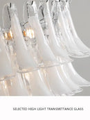 GobekUsa French White Glass Pendant Lights: Luxury LED Hanging Lamps for Living & Dining Rooms