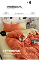 GobekUsa Fresh Solid Color Cotton Quilt Set - 4-Piece