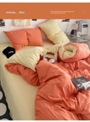 GobekUsa Fresh Solid Color Cotton Quilt Set - 4-Piece