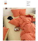 GobekUsa Fresh Solid Color Cotton Quilt Set - 4-Piece