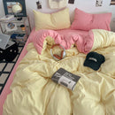 GobekUsa Fresh Solid Color Cotton Quilt Set - 4-Piece