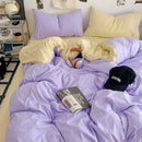 GobekUsa Fresh Solid Color Cotton Quilt Set - 4-Piece