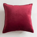 Fringed velvet cushion cover – living room quilted pillow by Decorbites