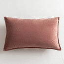 Fringed velvet cushion cover – living room quilted pillow by Decorbites