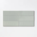 Pebble Glossy Subway Ceramic Tiles 4x12