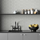 Pebble Glossy Hexagon 5 Ceramic Tiles 5