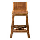 Cabana Console Rustic Bar stool in Medium Wax Finish