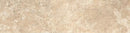 Frontier20 Travertine Cross Cut Cream Coping & Stair Tread Corner Left Bullnose Look Porcelain Moldings 12x24