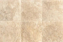 Frontier20 Travertine Cross Cut Cream Coping & Stair Tread Corner Right Look Porcelain Moldings 12x24