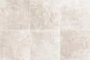 Frontier20 Travertine Cross Cut White Grip Stair Tread Bullnose Look Porcelain Moldings 12x24
