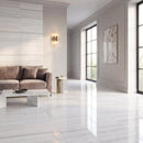 Mink White Polished Marble Tiles 24x24