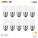 Frosted dimmable tubular led light bulbs 10 pack kitchen light by Decorbites
