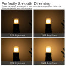 Frosted dimmable tubular led light bulbs 10 pack kitchen light by Decorbites