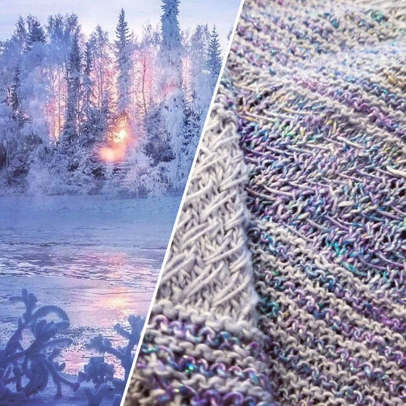 Frosted Forest Wrap Knitting Pattern