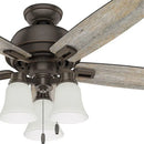 Frosted glass bell shades replacement for living room ceiling fans by Decorbites