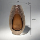 GobekUsa Frosted Glass Vase for Home Decor and Floral Arrangements