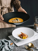 GobekUsa Frosted Glaze Ceramic Soup Noodle Bowl - Set of 4