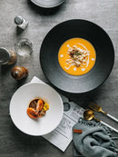 GobekUsa Frosted Glaze Ceramic Soup Noodle Bowl - Set of 4