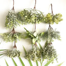 Frosted greenery berry stamen bundle for living room diy decor by Decorbites