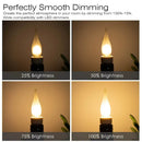 Frosted led candle bulbs – dining room chandelier light by Decorbites
