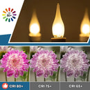 Frosted led candle bulbs – dining room chandelier light by Decorbites