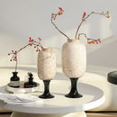GobekUsa Dot Texture Glass Vase for Stylish Home Decor