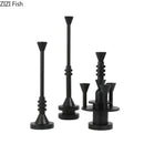 GobekUsa Frosted Metal Candle Holder for Romantic Dining Table Decor