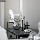 GobekUsa Frosted Metal Candle Holder for Romantic Dining Table Decor
