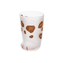 Frosted orange & black cat paw shot glass set kitchen decor by Decorbites
