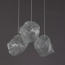 GobekUsa Ice Cake Glass Chandelier Pendant Lights for Indoor Decor Lighting