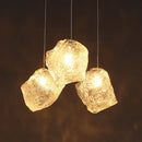 GobekUsa Ice Cake Glass Chandelier Pendant Lights for Indoor Decor Lighting